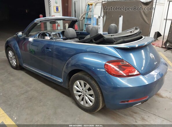 3VW5DAAT2JM505171 2018 VOLKSWAGEN BEETLE Синий Задняя левая четверть