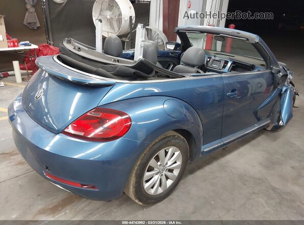 3VW5DAAT2JM505171 2018 VOLKSWAGEN BEETLE Синий Задняя правая четверть