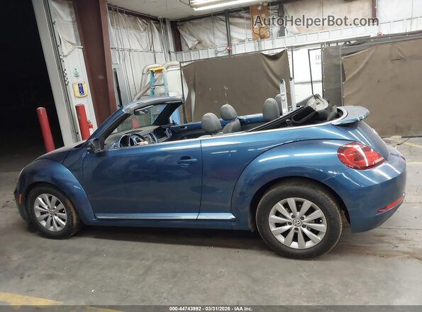 3VW5DAAT2JM505171 2018 VOLKSWAGEN BEETLE Синий Панорамный вид салона 360°