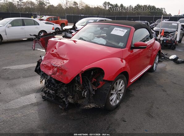 3VW5DAAT8JM504848 2018 VOLKSWAGEN BEETLE Красный Передняя левая четверть
