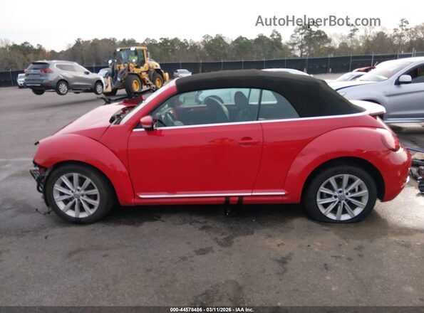 3VW5DAAT8JM504848 2018 VOLKSWAGEN BEETLE Красный Панорамный вид салона 360°
