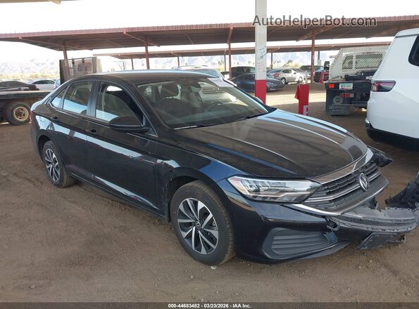 3VW5M7BU1RM084243 2024 VOLKSWAGEN JETTA Черный Передняя правая четверть