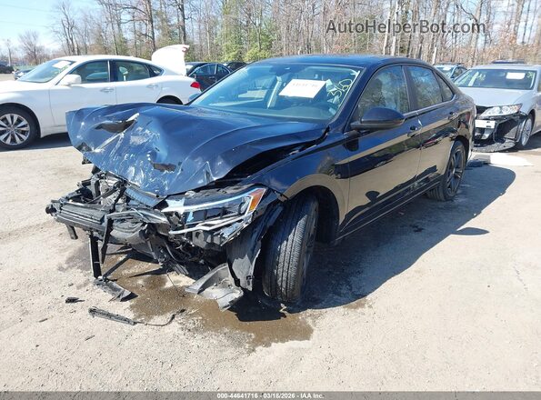3VW7M7BU0NM008385 2022 VOLKSWAGEN JETTA Черный Передняя левая четверть