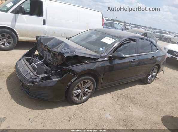 3VW7M7BU3PM007556 2023 VOLKSWAGEN JETTA Black Widok wnętrza z tyłu