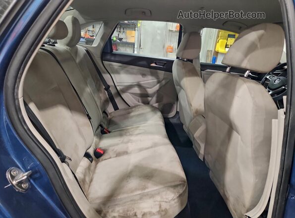3VWC57BU2KM204786 2019 VOLKSWAGEN JETTA Blue უკანა სავარძლების ხედი