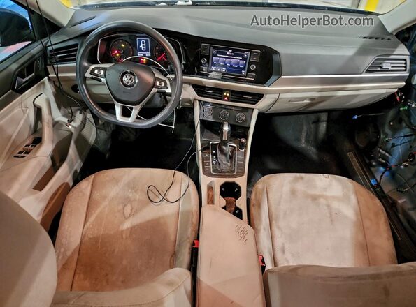 3VWC57BU2KM204786 2019 VOLKSWAGEN JETTA Blue წინა პანელის ხედი