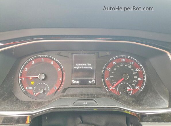3VWC57BU3LM092730 2020 VOLKSWAGEN JETTA Черный Вид щитка приборов