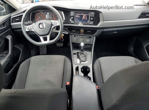3VWC57BU6KM191900 2019 VOLKSWAGEN JETTA Синий Вид панели приборов