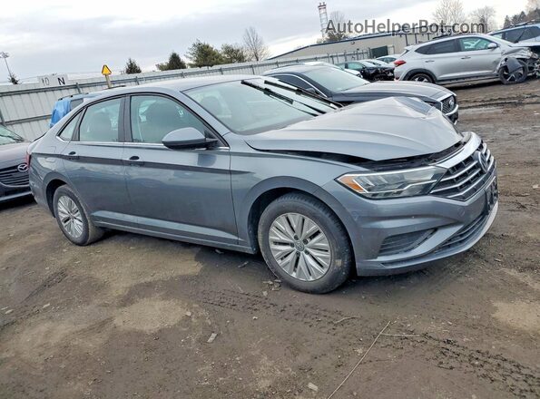 3VWC57BU6KM191900 2019 VOLKSWAGEN JETTA Синий Передняя правая четверть