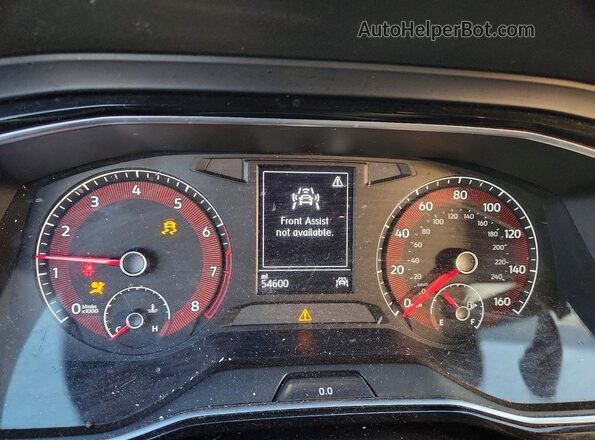 3VWCB7BU0KM135590 2019 VOLKSWAGEN JETTA Красный Вид щитка приборов