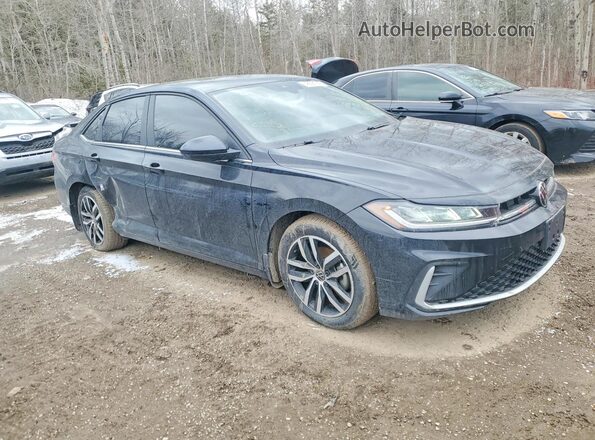 3VWEX7BU0SM049383 2025 VOLKSWAGEN JETTA Черный Передняя правая четверть