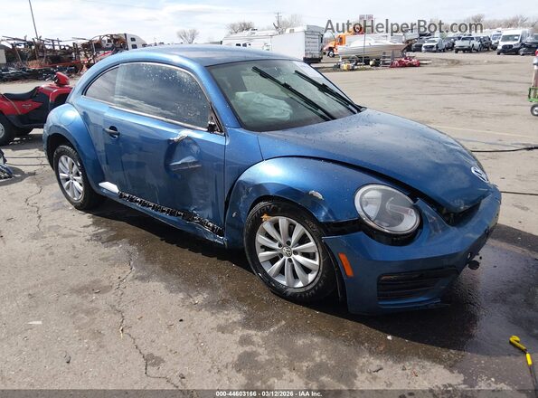 3VWF17AT9HM624264 2017 VOLKSWAGEN BEETLE Синий Передняя правая четверть
