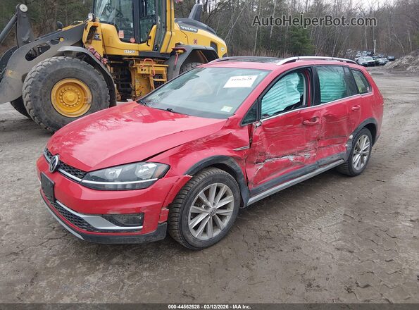 3VWH17AU2JM754202 2018 VOLKSWAGEN GOLF Красный Передняя левая четверть