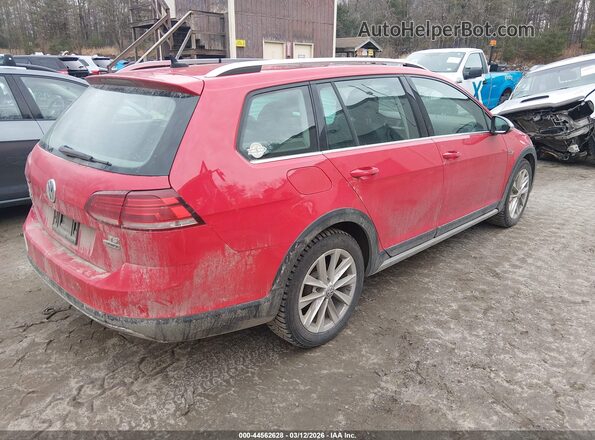 3VWH17AU2JM754202 2018 VOLKSWAGEN GOLF Красный Задняя правая четверть