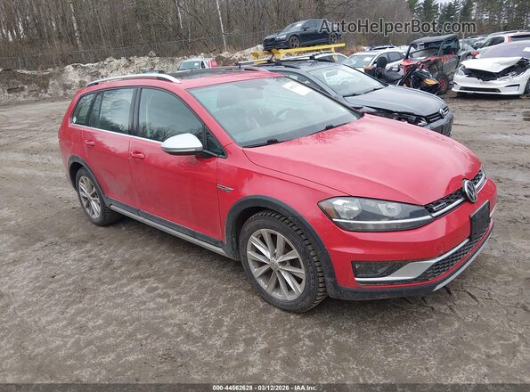 3VWH17AU2JM754202 2018 VOLKSWAGEN GOLF Красный Передняя правая четверть