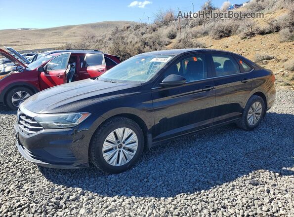 3VWN57BU5KM261119 2019 VOLKSWAGEN JETTA Черный Передняя левая четверть