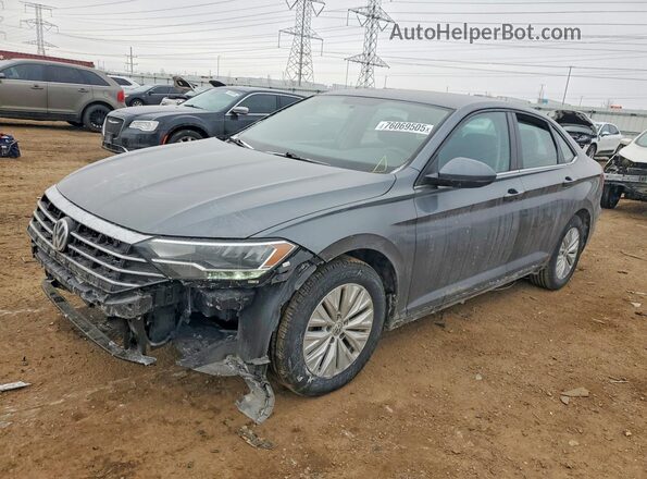 3VWN57BU9KM090360 2019 VOLKSWAGEN JETTA Gray Առջևի ձախ երեք քառորդ տեսարան