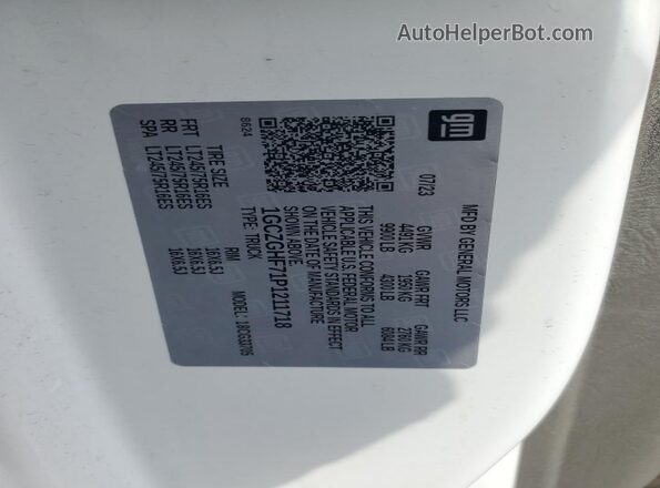 1GCZGHF71P1211718 2023 CHEVROLET EXPRESS Белый Вид подкапотного пространства