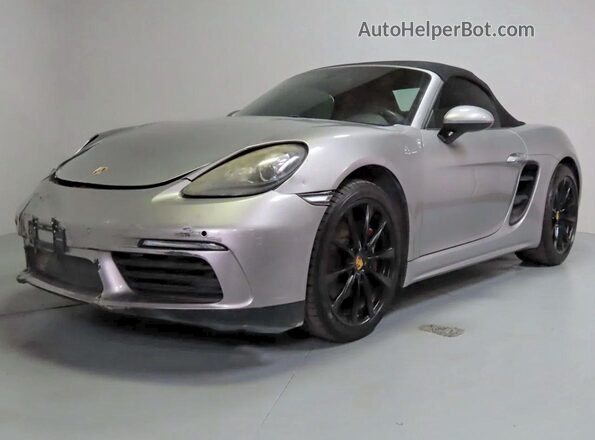 WP0CA2A89HS221493 2017 PORSCHE BOXSTER Серебряный Задняя правая четверть