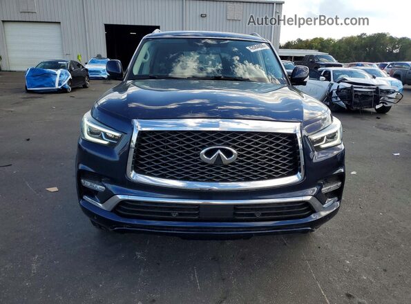 JN8AZ2NE4K9227902 2019 INFINITI QX80 Синий Вид сзади
