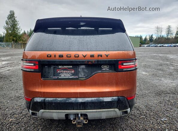SALRHBBK7HA035787 2017 LAND ROVER DISCOVERY Orange Вид салону спереду