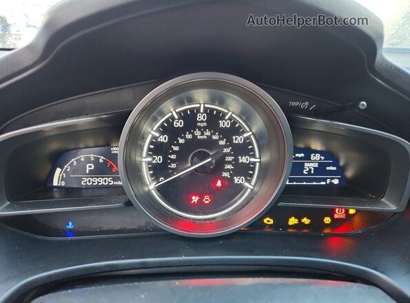 3MZBN1U78JM200403 2018 MAZDA 3 Синий Вид задних сидений