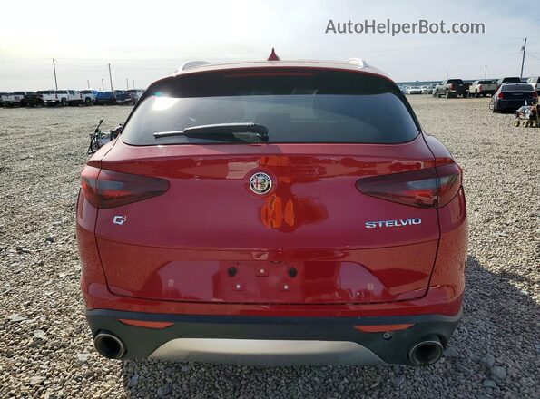 ZASFAKAN1J7B98357 2018 ALFA ROMEO STELVIO Red Widok wnętrza z przodu