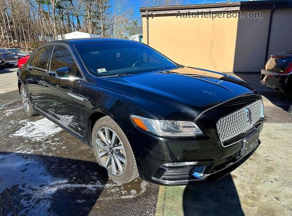 1LN6L9UK9H5617828 2017 LINCOLN TOWNHOUSE CONTINENTAL Черный Задняя левая четверть