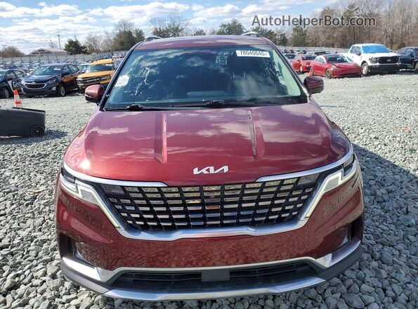 KNDNE5H38N6082034 2022 KIA CARNIVAL Красный Вид сзади