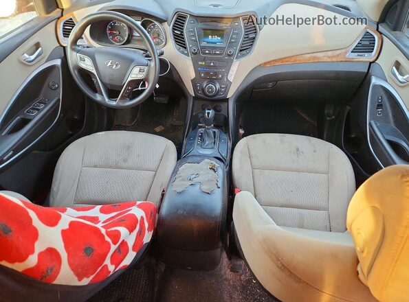 KM8SMDHF5GU143294 2016 HYUNDAI SANTA Red Widok zestawu wskaźników