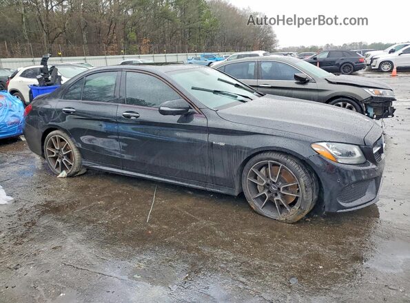 55SWF6EBXJU255195 2018 MERCEDES-BENZ C Black Вид спереду