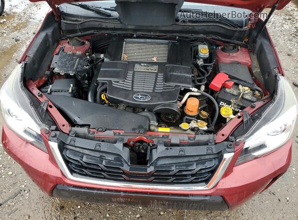JF2SJGWC4HH467632 2017 SUBARU FORESTER2. Red Widok naklejki z numerem VIN