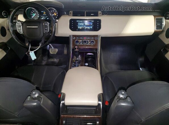 SALWR2VF1GA544299 2016 LAND ROVER RANGE ROVER Черный Вид щитка приборов