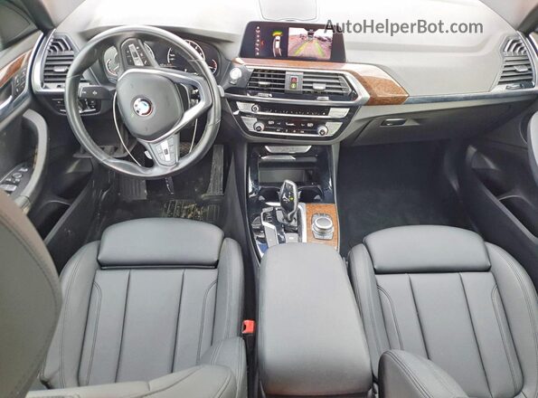 5UXTY3C03L9C78590 2020 BMW X3 Black Widok zestawu wskaźników