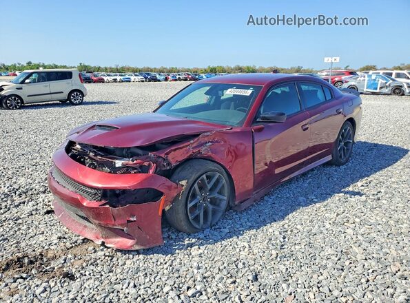 2C3CDXHG9NH224872 2022 DODGE CHARGER Burgundy Հետևի ձախ