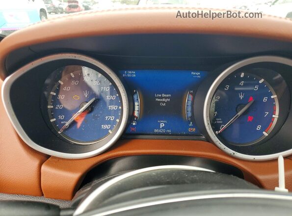 ZAM57XSA6K1310131 2019 MASERATI GHIBLI Черный Вид задних сидений