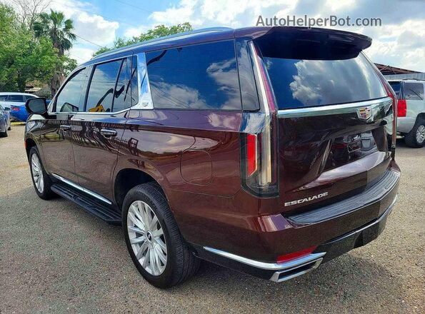 1GYS3AKLXPR190547 2023 CADILLAC ESCALADE Бордовый Передняя правая четверть
