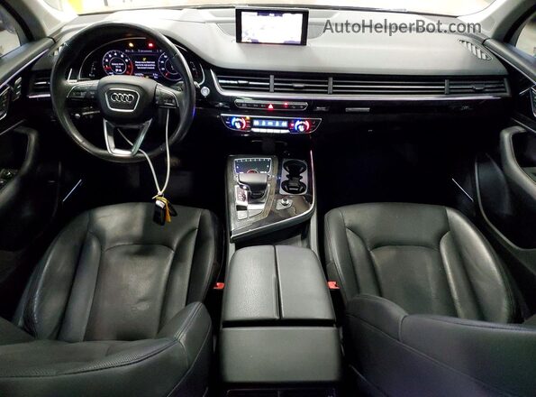 WA1VAAF72HD001632 2017 AUDI Q7 Black Widok zestawu wskaźników