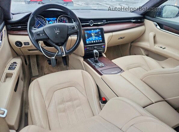 ZAM56RRL7H1246924 2017 MASERATI QUATTROPOR Фиолетовый Вид щитка приборов