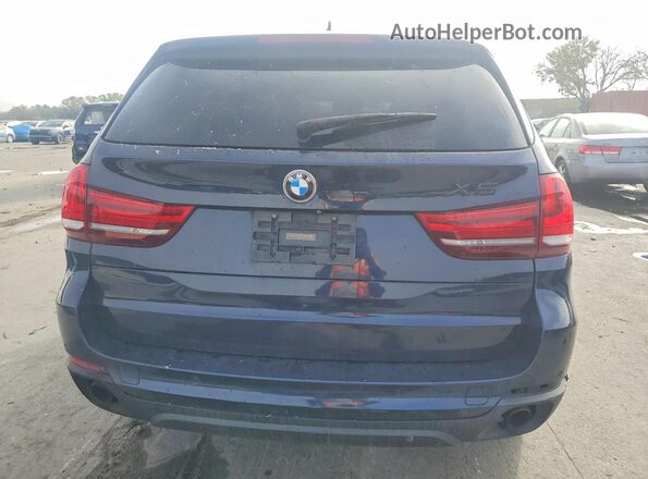 5UXKR0C52G0P34055 2016 BMW X5 Синий Вид салона спереди