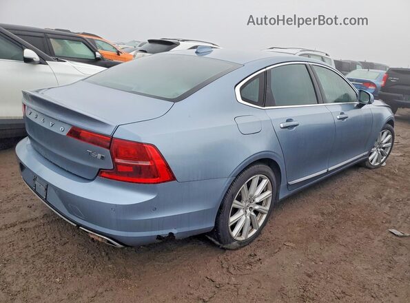 YV1A22ML9H1010847 2017 VOLVO S90 Синий Передняя правая четверть