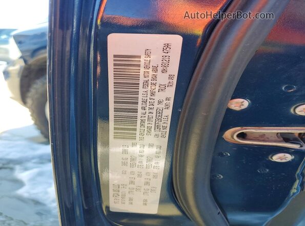 1C6RR7FG5KS636521 2019 RAM 1500 Blue Vista de la etiqueta del VIN