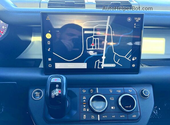 SALEW7RU6N2097910 2022 LAND ROVER DEFENDER Серебряный Вид задней части салона