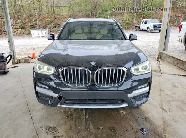 5UXTR9C5XJLC68831 2018 BMW X3 Black Widok z tyłu
