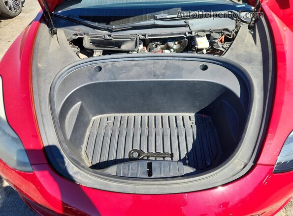 5YJ3E1EA7NF288906 2022 TESLA MODEL 3 Красный Вид подкапотного пространства