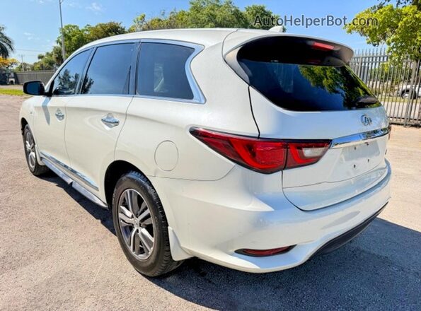 5N1DL0MN4LC547527 2020 INFINITI QX60 Белый Задняя правая четверть
