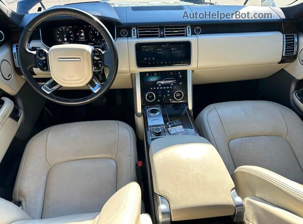 SALGS2SE0LA574568 2020 LAND ROVER RANGE Черный Вид салона спереди