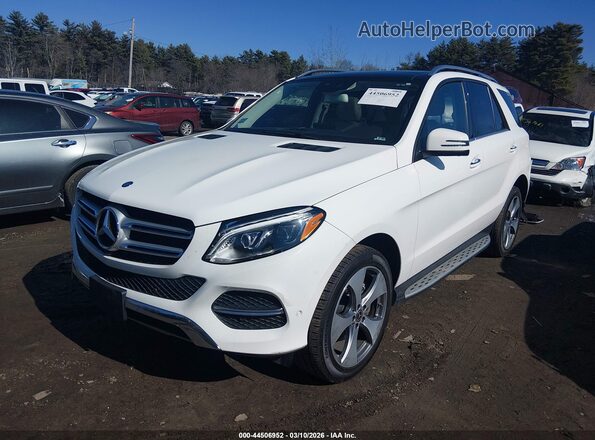 4JGDA5HB1HA986609 2017 MERCEDES-BENZ GLE 350 White წინა მარცხენა ხედი სამი მეოთხედიდან