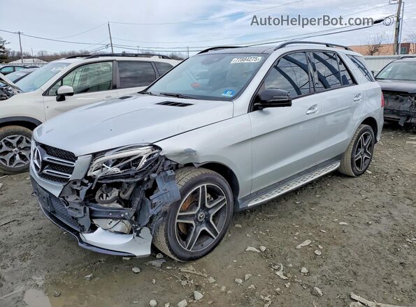 4JGDA5HB1JB161041 2018 MERCEDES-BENZ GLE Серый Передняя левая четверть