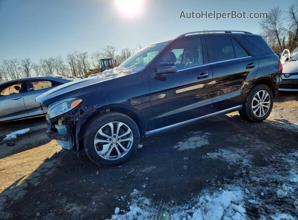 4JGDA5HB2GA624612 2016 MERCEDES-BENZ GLE Черный Передняя левая четверть